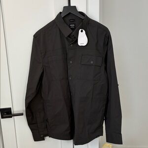 Prana Black Men's Casual Button Down Shirt